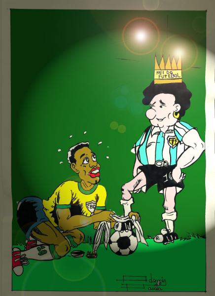 maradona taydhk 3la zamel dyal ronaldinho